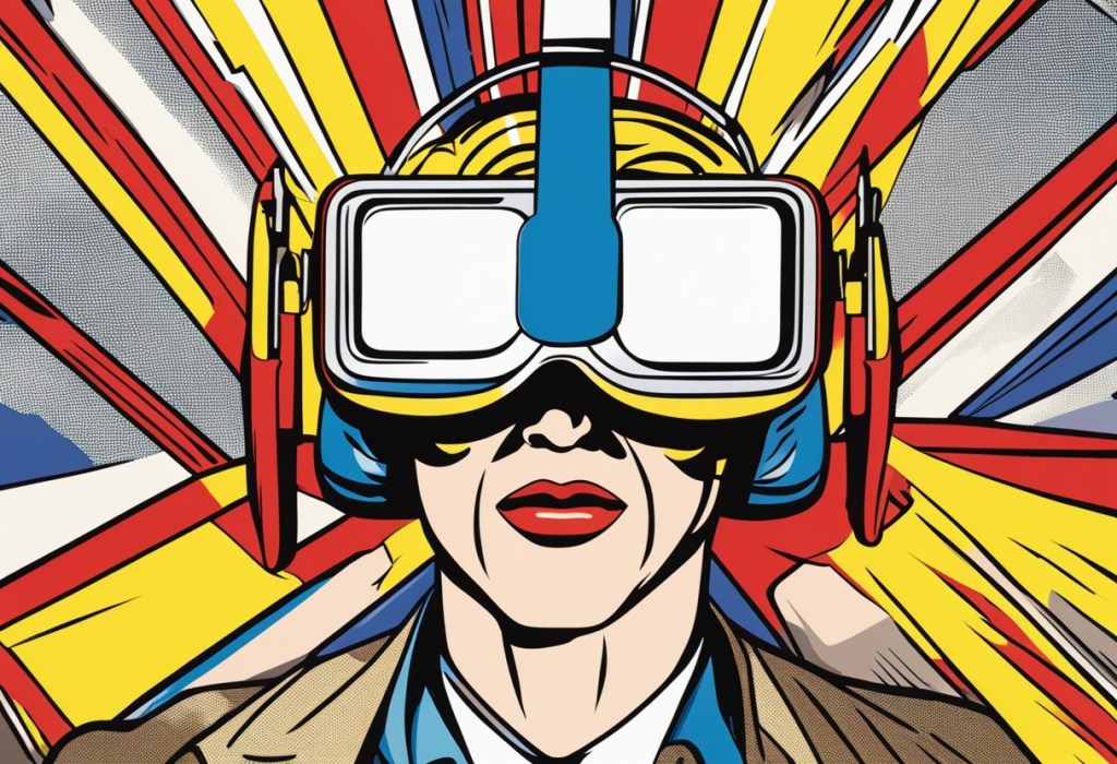 Woman with Virtual Reality goggles